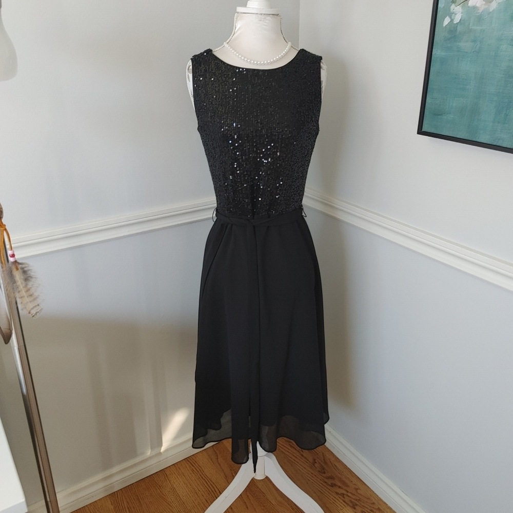 S Suzi Sheir Black Dress with Sparkles